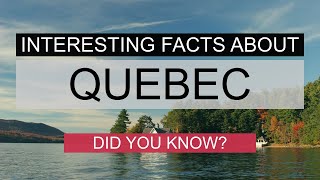 Quebec - Interesting Facts by Canadian Data Insights 59 views 7 months ago 3 minutes, 55 seconds