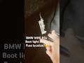 Mini R56 boot light fuse location. also used for vanity mirror and map lights. Luggage compartment.