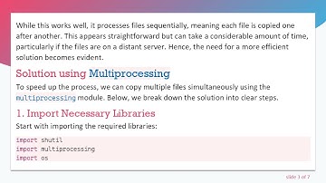 Efficiently Copying Files with Multiprocessing and shutil in Python