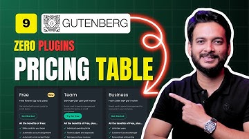Day 9: Design Pricing Table using Gutenberg no additional plugin require