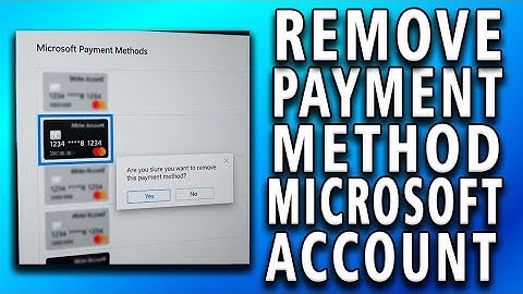 How to Remove Payment Method from Microsoft Account (Delete Saved Payment Method)