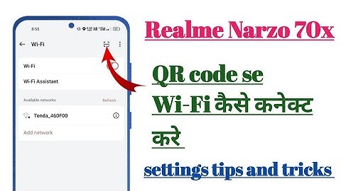 Realme Narzo 70x 5g QR code se Wi-Fi kayse canect settings || How to use