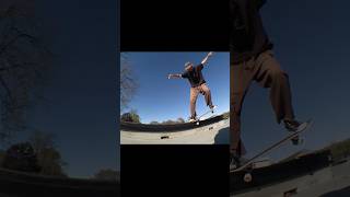 Crooked Grind 180 Curved Ledge | Ollie West #skateboarding #skatepark #vermont #fisheyelens #filmer