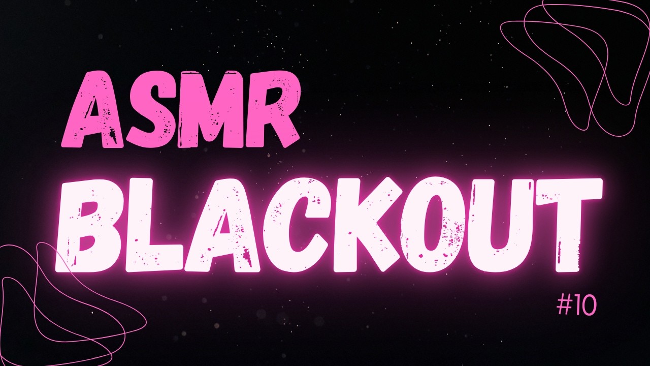 ASMR TELA PRETA - GATILHOS SENSORIAIS #10 I NO TALKING