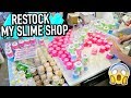 RESTOCK MY SLIME SHOP WITH ME FOR A SLIME CONVETION! Slime Warehouse Vlog