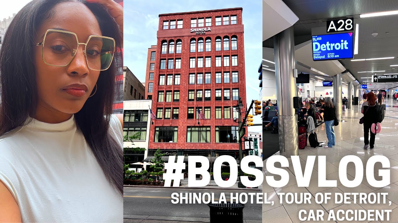 Entrepreneur Vlog: Travel to Detroit, Car Accident, Shinola Hotel Tour