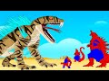 Rescue SPIDER GODZILLA &amp; KONG Vs Evolution Of SHIMO - GIANT PYTHON : Who Will Win?| Godzilla Cartoon