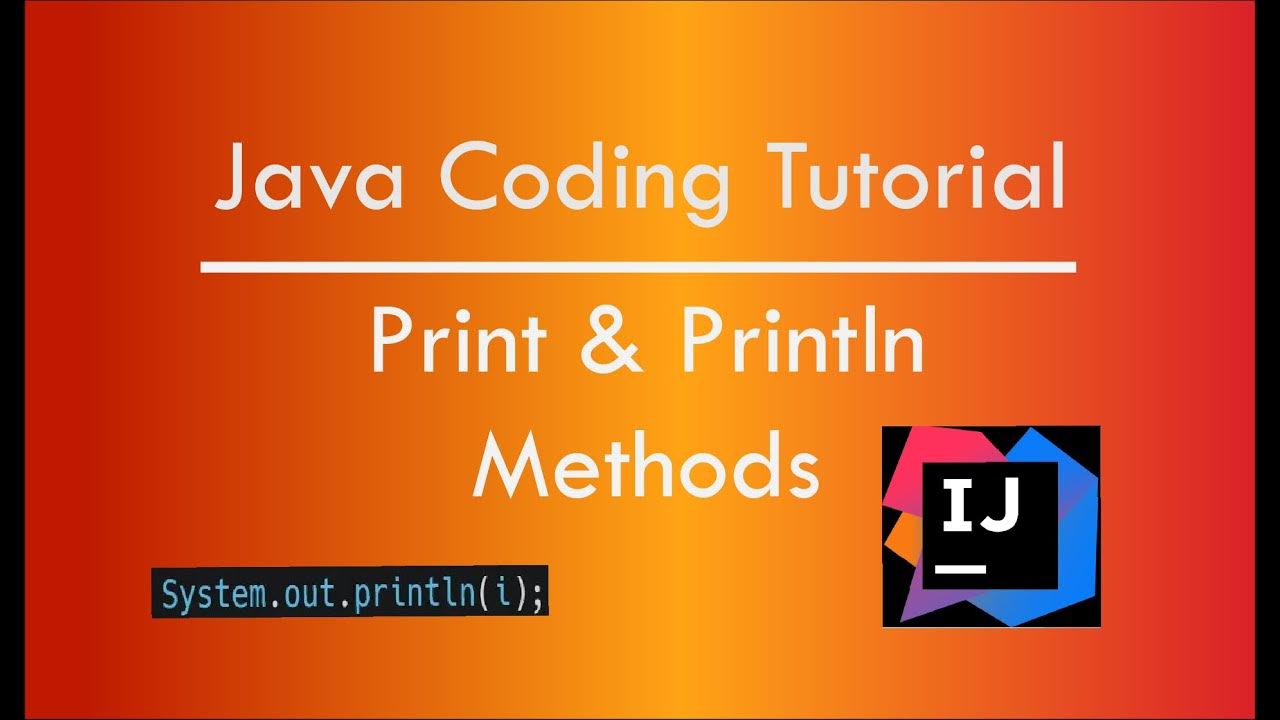 Java Tutorial: Print and Println Methods - YouTube