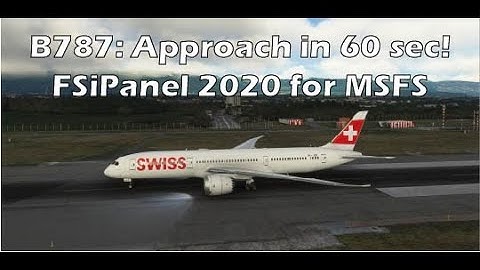 Horizon B787, fly approaches within seconds!