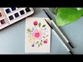 Easiest cherry blossom flower tutorial for beginners  step by step