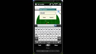 Car Locator App on HTC HD2 windows mobile screenshot 2