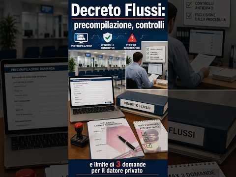 Video Decreto Flussi: precompilazione, controlli e limite di 3 domande per il datore privato