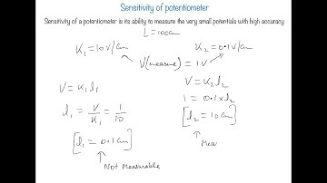 Sensitivity Of Potentiometer