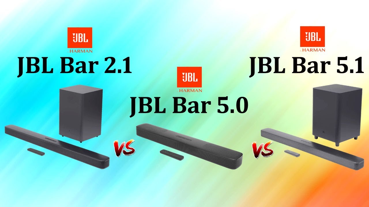 Græsse nærme sig erklære JBL Bar 2.1 Deep Bass vs JBL Bar 5.0 MultiBeam vs JBL Bar 5.1 Surround  Comparison - YouTube