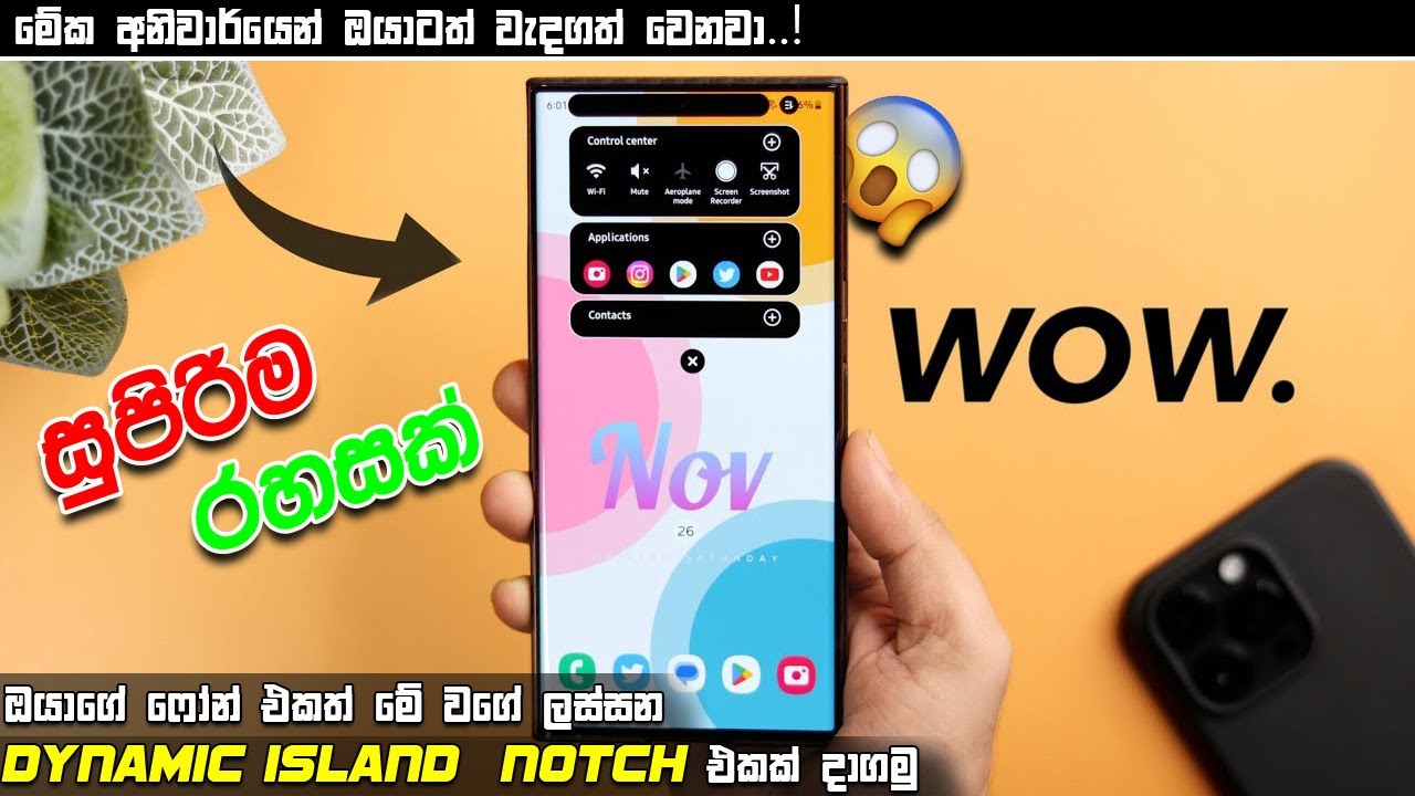 😱NEW Dynamic island For Android Brings More Features Than iPhone 14 Pro ...