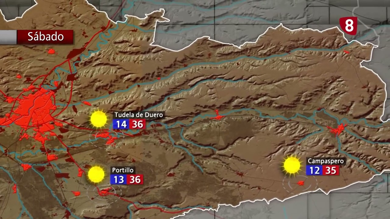 El tiempo en Valladolid y Provincia viernes 3 de julio de 2026