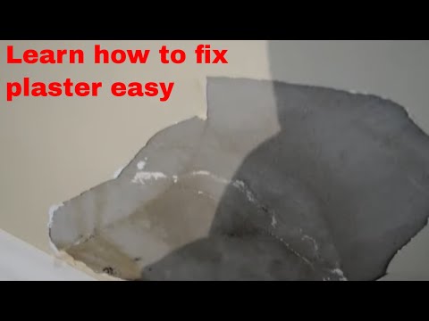 How to repair cracked plaster ceilings
