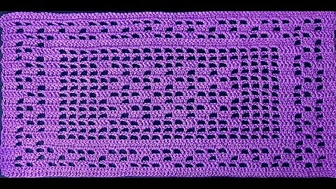 How to Crochet Rectangle Doily / Table Runner (Easy Crochet tutorial)