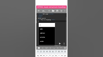 HTML basic structure heading #shorts #viral