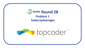 topcoder TCO18 Round 2B Problem 1 - SubarrayAverages