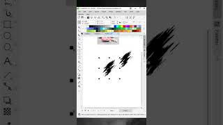 BRUSH STROKE EFFECT IN COREL DRAW#coreldrawdesign #viral #trendingreels #photoshop #shortsvideo