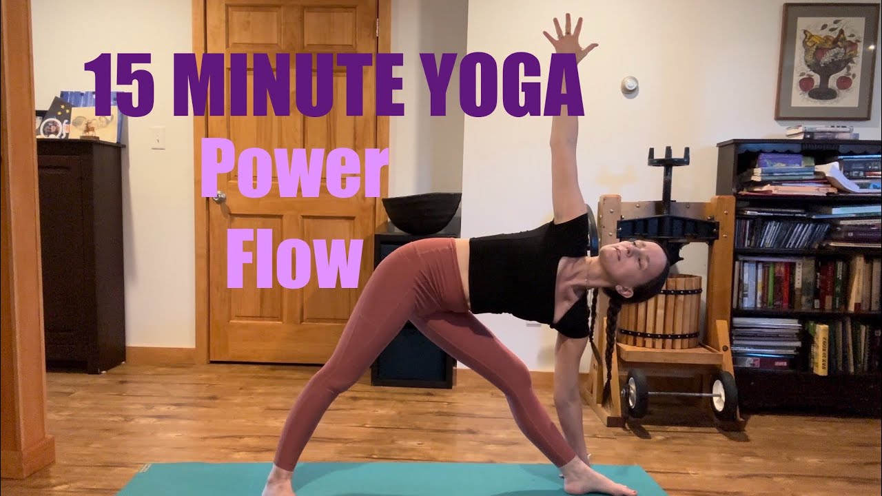 15 MINUTE YOGA Power Flow - YouTube