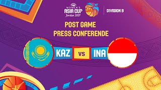 Kazakhstan v Indonesia - Press Conference | FIBA Women's Asia Cup 2021