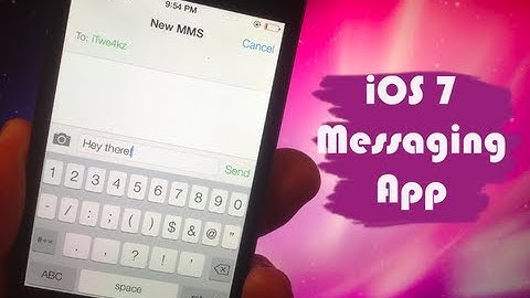 iOS 7 - Messaging App Features
