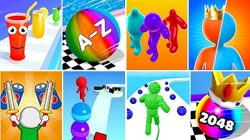 Juice Run,A-Z run,Blob Runner 3d,Giant Rush,Twin Blade Slice,Stack rider,Rope Man Run,Ballmerge2048