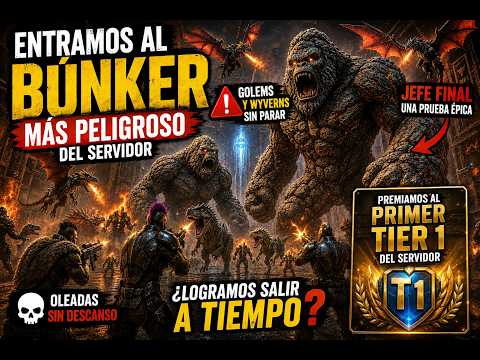32 Jugadores vs El BOSS SECRETO del Búnker en ARK