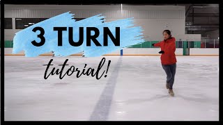 How to do FORWARD 3 TURNS in Figure Skating