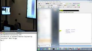 OpenSecurityTraining Introduction To Reverse Engineering Software (day 2 part 4)