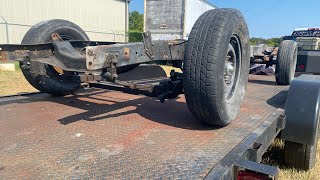 Old Blue the Barn find 1957 Chevy Pickup is getting some suspension upgrades! Slammed on the ground