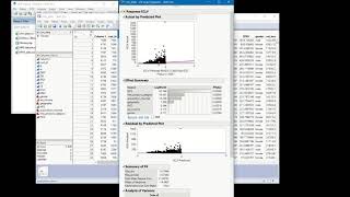 Add actual and residual by predicted and change x-axis range in JMP 15