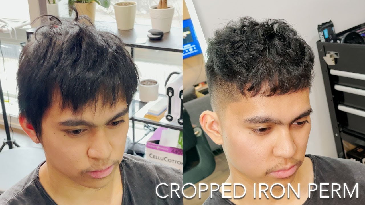 Case Study 3: Cropped Haircut with Iron Perm (Step-by-Step Tutorial ...