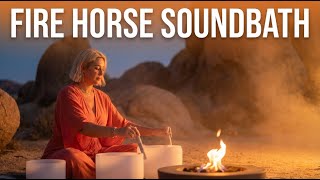 Year of the Fire Horse Sound Bath. Momentum is Here.  #soundbath #firehorse #energymatters