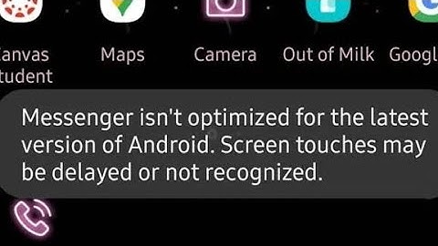How to fix messenger isn