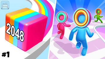 Jelly Run 2048 | Layer Man 3D | All Levels Gameplay | Android, iOS | Satisfying Mobile Games #1