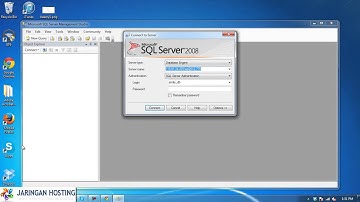 JaringanHosting.com - Cara Akses Database Remotely Dengan Microsoft SQL Server Management Studio