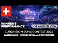 Eurovision 2024 - Grand Final Live Show: 🇨🇭 Switzerland, Winner reveal & performance (Audience view)