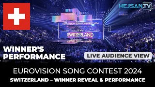 Eurovision 2024 - Grand Final Live Show: 🇨🇭 Switzerland, Winner reveal & performance (Audience view)