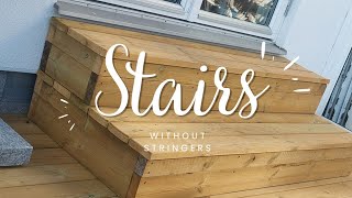 Stairs without stringers DIY