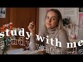 STUDY with me | real time 2 hour pomodoro session (rain sounds and music)