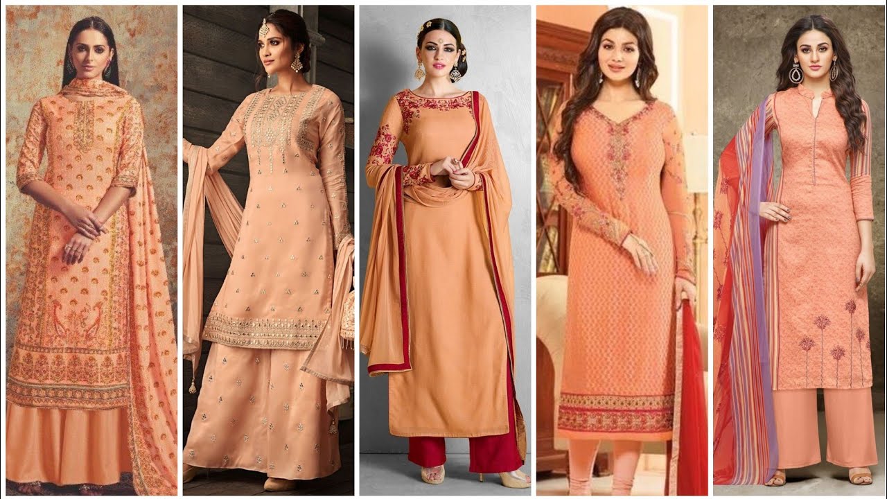 Discover more than 118 peach colour kurti combination latest