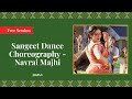 Sangeet dance choreography  navrai majhi  dance  live session  ask pankhuri