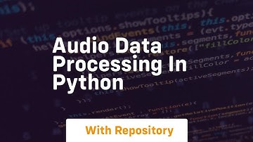 audio data processing in python