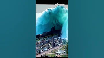 Tsunami Over Vizag Beach Visakhapatnam Rkbeachvizag Tsunami Ai Submarine Trending Scary 