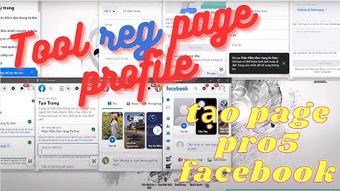 Phần mềm  tạo page profile -  Tool reg page pro5 hàng loạt