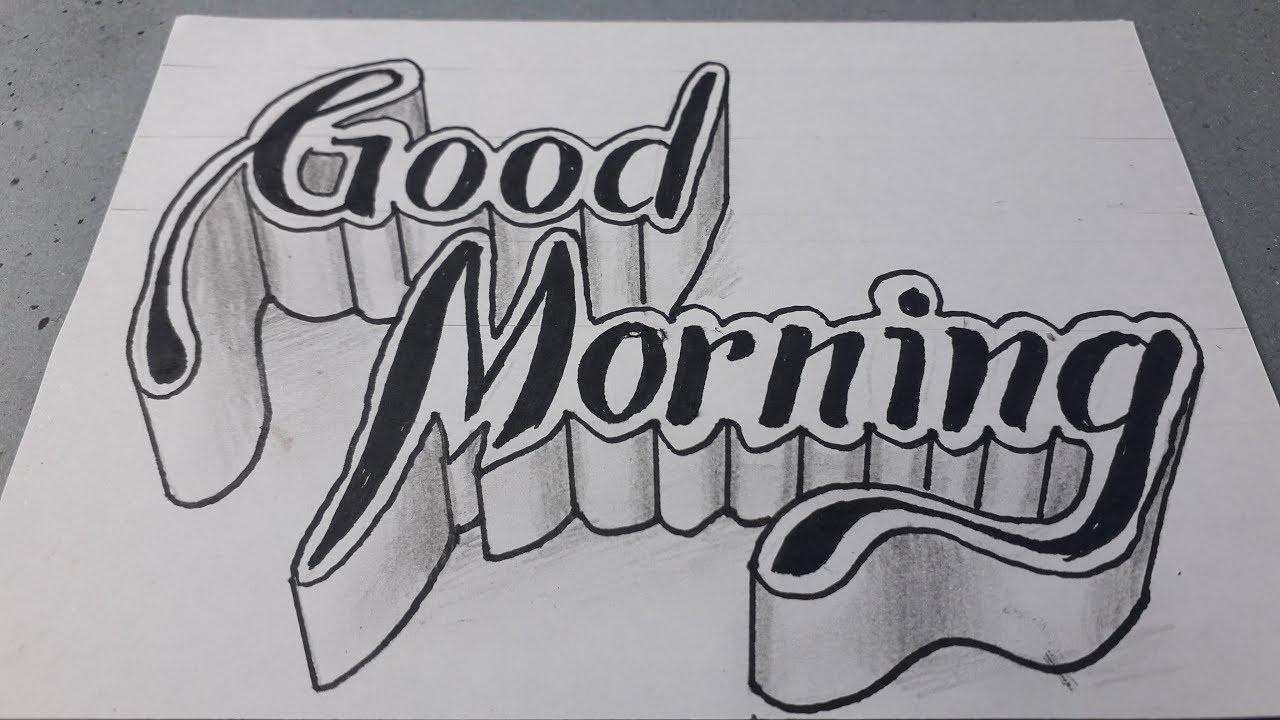 Top 77+ good morning pencil sketch latest - in.eteachers