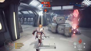 SWBF2 Instant Action Co-Op 79 Anakin Skywalker Killstreak On The Sep. Dread.